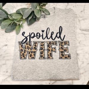 Spoiled wife shirt cheetah print cute popular trending